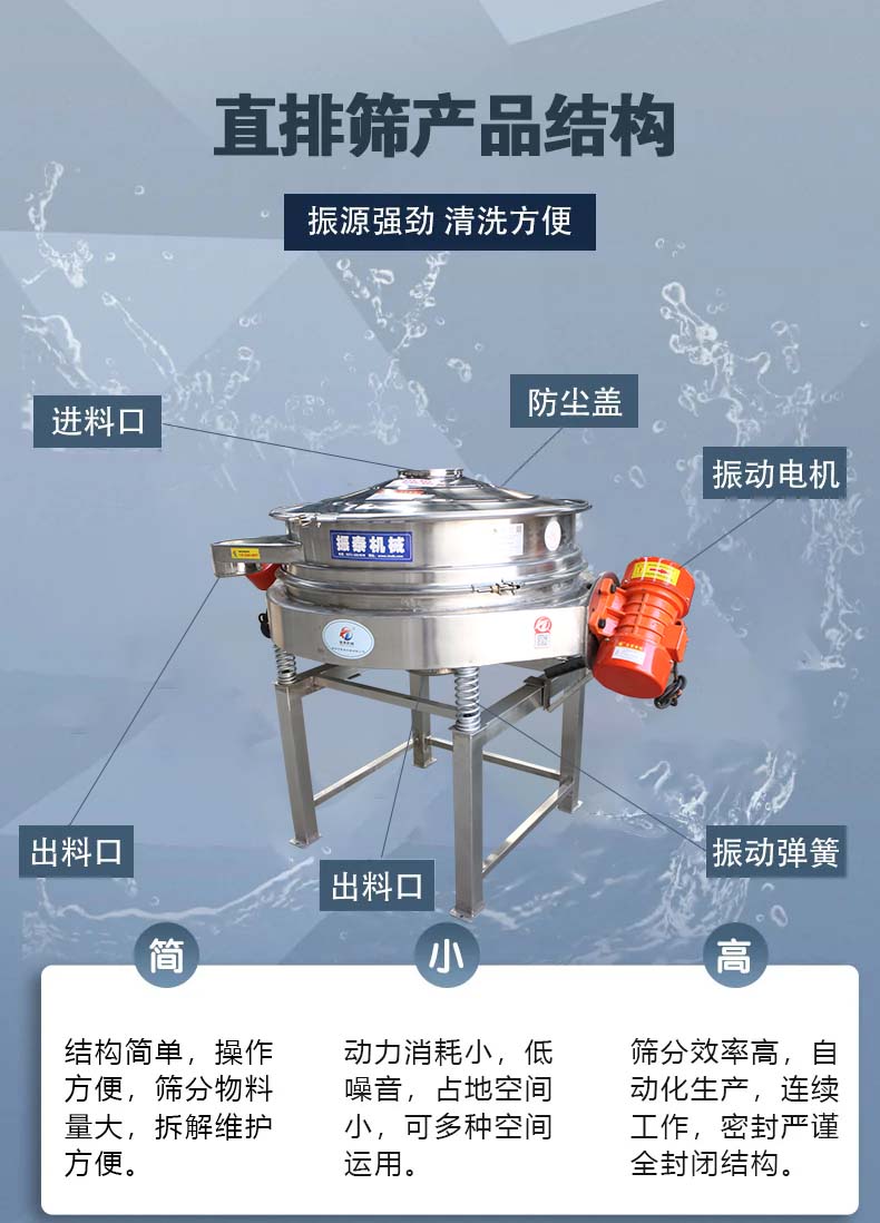 面粉直排篩的結(jié)構(gòu)